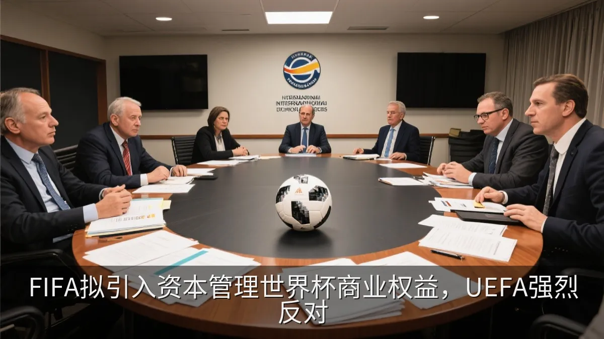 足球组织会议与赛事权益讨论主题画面